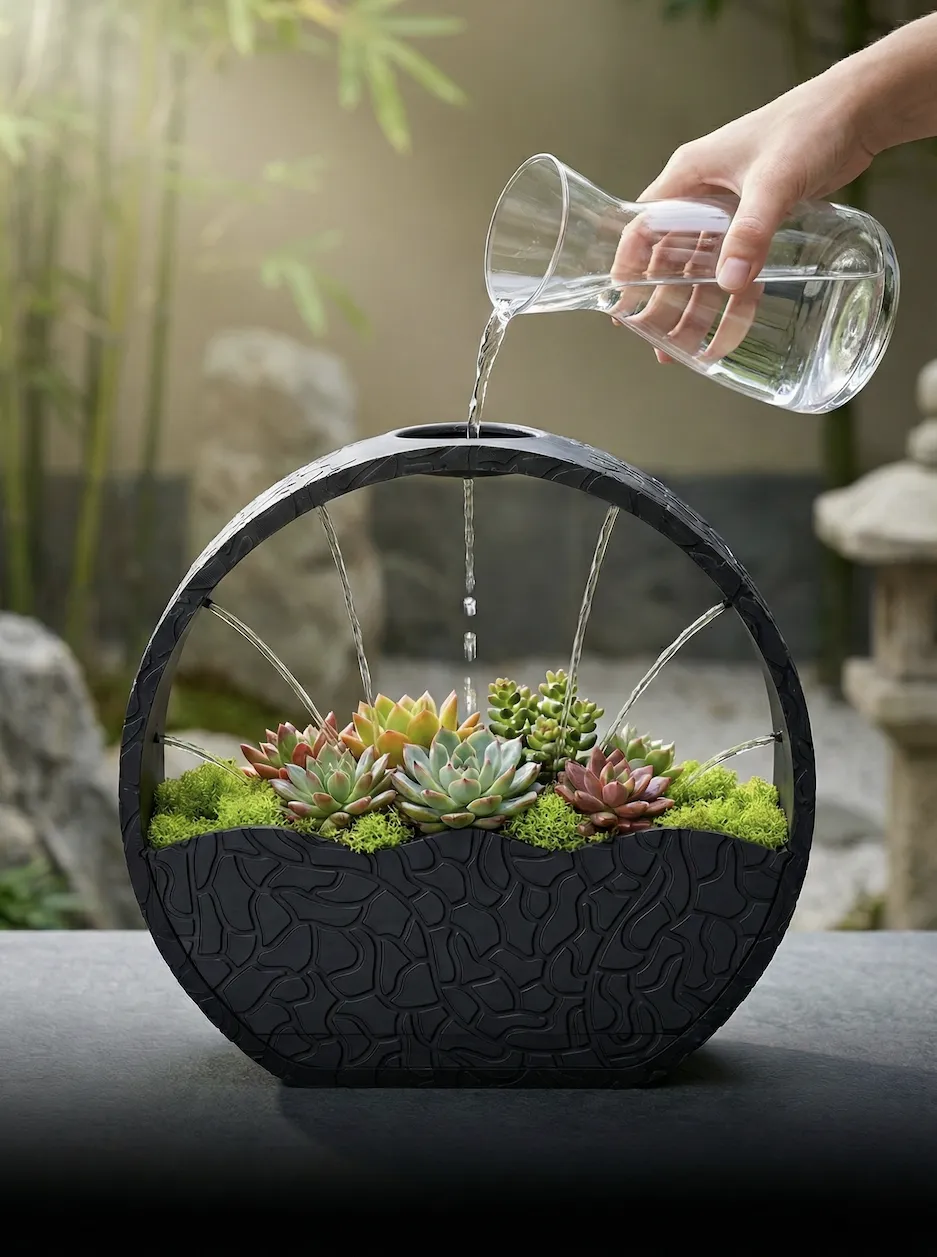 Decorative Arch Planter with Watering Feature